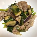 けんよこ's cooksnap of when they made 茄子と豚バラポン酢炒め.