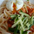 ヤスネエ's cooksnap of when they made 残りキムチで！冷やしキムチうどん.
