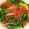 クックMOYN5I☆'s cooksnap of when they made 中華風★水菜とトマトさっぱりスープ☆簡単.