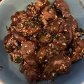 MochiGirl's cooksnap of when they made レバーとハツの煮物☆フライパンで簡単.