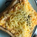 ころん♬'s cooksnap of when they made 鮭フレーク＆卵＆チーズのせトースト✿.
