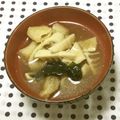 おはなすき's cooksnap of when they made タケノコと生姜の味噌汁.