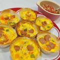 ゆにこーん☆'s cooksnap of when they made トースターで簡単★餃子の皮でキッシュ.
