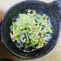 meechan_y's cooksnap of when they made 小松菜の梅マヨサラダ.