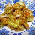 mapletwins's cooksnap of when they made 厚揚げとキャベツの甘辛あん炒め.