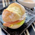 ☆あいちゃん's cooksnap of when they made フランスパンのハムサンド.