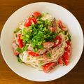 りんちゃんママの台所's cooksnap of when they made サバ缶とトマトのぶっかけそうめん.
