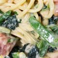 67luna's cooksnap of when they made ほうれん草とベーコンのクリームスパゲティ.