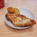 おけ～はん's cooksnap of when they made ピーナツバターとチーズのトースト☆.