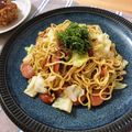 クック7YH7SY☆'s cooksnap of when they made ✿青ジソで♡春キャベツの梅マヨ焼きそば✿.