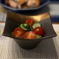 ちゃぴ♥'s cooksnap of when they made バジルたっぷりトマトときゅうりのサラダ.