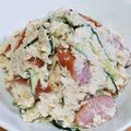 雪道。's cooksnap of when they made ♪超簡単♪おからパウダーのポテトサラダ風.