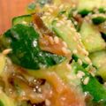 mapimapiko's cooksnap of when they made きゅうりの漬け物　梅肉塩昆布.