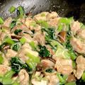 Linessa's cooksnap of when they made 小松菜と鳥もも肉のとろとろ炒め.