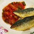 ＊kumikumi＊'s cooksnap of when they made 鰺のムニエル　ラタトゥイユソース.