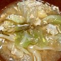 すいまちゃん's cooksnap of when they made キャベツとふわふわ卵のお吸い物.