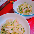 まみりんpink's cooksnap of when they made きゅうりと玉ねぎのサラダ.