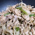 あちたんまん！'s cooksnap of when they made 豚肉とモヤシとピーマンのピリ辛炒め.