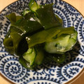 きなこまろ's cooksnap of when they made 白だしで！きゅうりとワカメの定番酢の物.