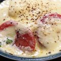 猫田おかわり's cooksnap of when they made お豆腐ホワイトソースで！明太子グラタン♪.