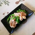 ネコかえる's cooksnap of when they made スナップえんどうと豚肉のマヨ醤いため.