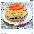 ベルミミ♡'s cooksnap of when they made 子どもも大人も喜ぶカラフルお寿司ケーキ♪.
