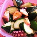 myumyuシンバ's cooksnap of when they made 蛸と胡瓜のキムチ♡～BBQのお供に♪～.