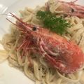 saki1010's cooksnap of when they made クリスマスのパスタ　エビクリーム.
