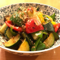 のりぞう22's cooksnap of when they made ナスと長ネギとピーマンの彩り焼き浸し.