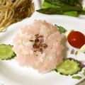 puniＫ's cooksnap of when they made 梅雨入りを楽しむあじさいおにぎり.