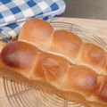 シャンタン's cooksnap of when they made はちみつミルク食パン＊スリム型×２本分.