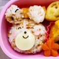 ゆゆ02's cooksnap of when they made テディベア風♪くまちゃん＊キャラ弁.
