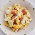 SoraｰRyu's cooksnap of when they made 簡単♡キャベ卵中華炒め。おつまみにも♡.