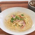 イケメグ's cooksnap of when they made 和えるだけ☆塩レモンクリームパスタ.