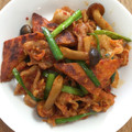 HomaRuu's cooksnap of when they made 我が家の豚キムチ炒め(^^)v.