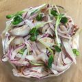 HomaRuu's cooksnap of when they made ＊新玉ねぎと貝割れのマヨポンサラダ＊.