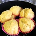 カロリナ★'s cooksnap of when they made ふんわり☆かぼちゃの米粉蒸しパン.