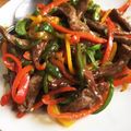 エビビンバ's cooksnap of when they made カラフル青椒肉絲.