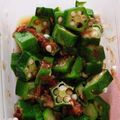 まい0202's cooksnap of when they made 冷凍オクラのかんたんおかず♡.