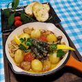 辰夫女子's cooksnap of when they made オイルサーディンとジャガイモのアヒージョ.