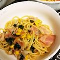cook⭐MAYU⭐'s cooksnap of when they made ほうれん草とベーコンパスタ.