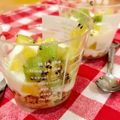 スカーレットの末裔's cooksnap of when they made ゼスプリキウイのグラスチーズケーキ.