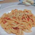 74yukarin's cooksnap of when they made 濃厚☆トマトクリームうどん.