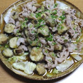 55才のおじさん's cooksnap of when they made ご飯がすすむ♪ナスと豚コマのみぞれ煮.