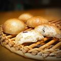 inyako's cooksnap of when they made クリームチーズとクランベリーのパン　.