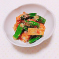 まあまま☆0403's cooksnap of when they made 簡単☆オクラと牛蒡天のおかかあえ♪.