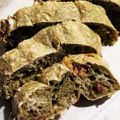 ねこのガストン's cooksnap of when they made 自家製天然酵母の甘納豆入りヨモギパン.