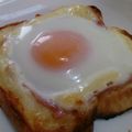 クック6DDPP8☆'s cooksnap of when they made 半熟目玉焼きベーコンマヨネーズトースト♡.