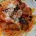 ごんべい君's cooksnap of when they made なすのトマトパスタ.