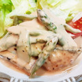 ゆき５'s cooksnap of when they made 簡単！鮭とアスパラのエビマヨ風✿.